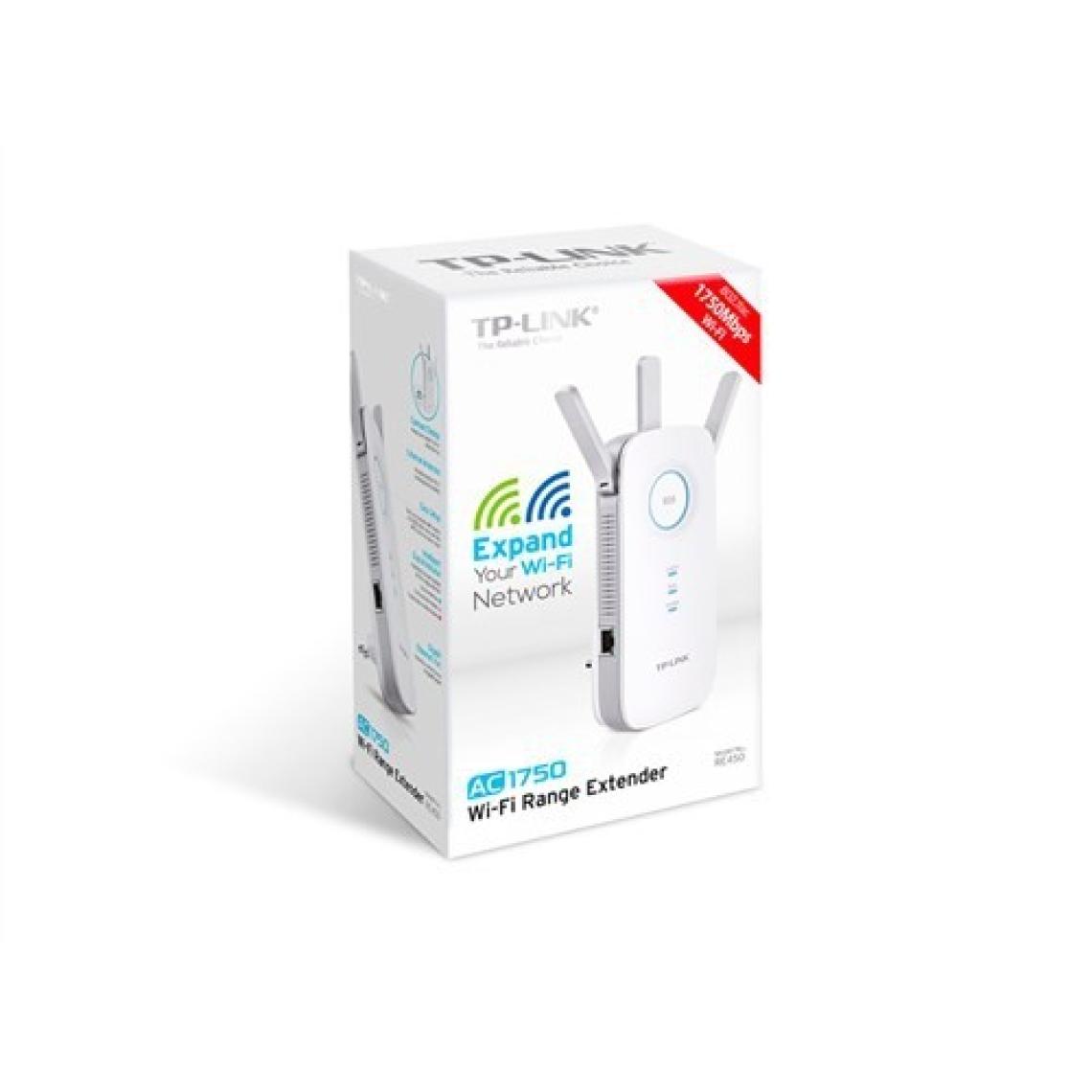 TP-Link RE450, AC1750 Mbps Dual-Band Wi-Fi 5 Menzil Genişletici