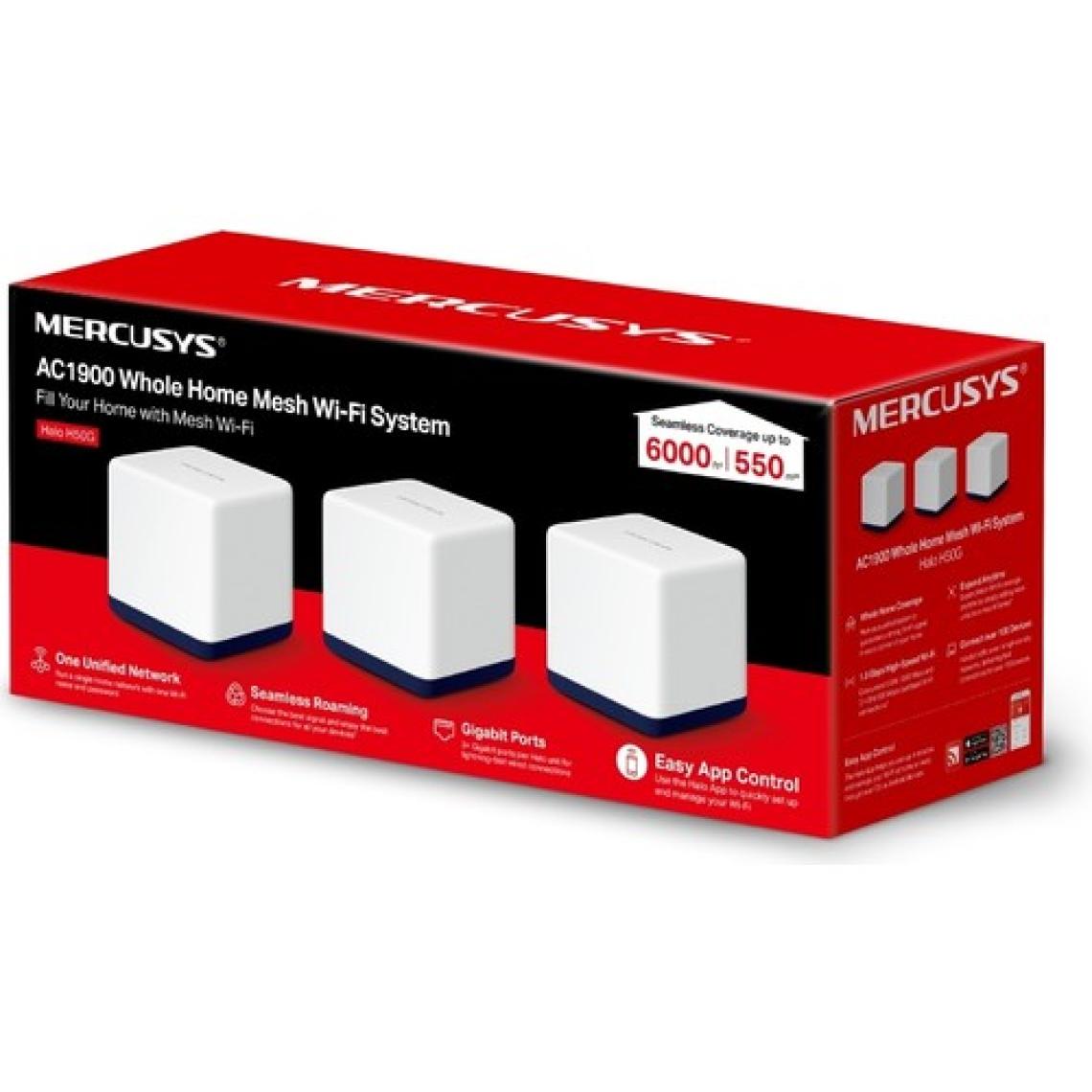 Mercusys Halo H50G 3 Port 1900 Mbps 3'lü Router