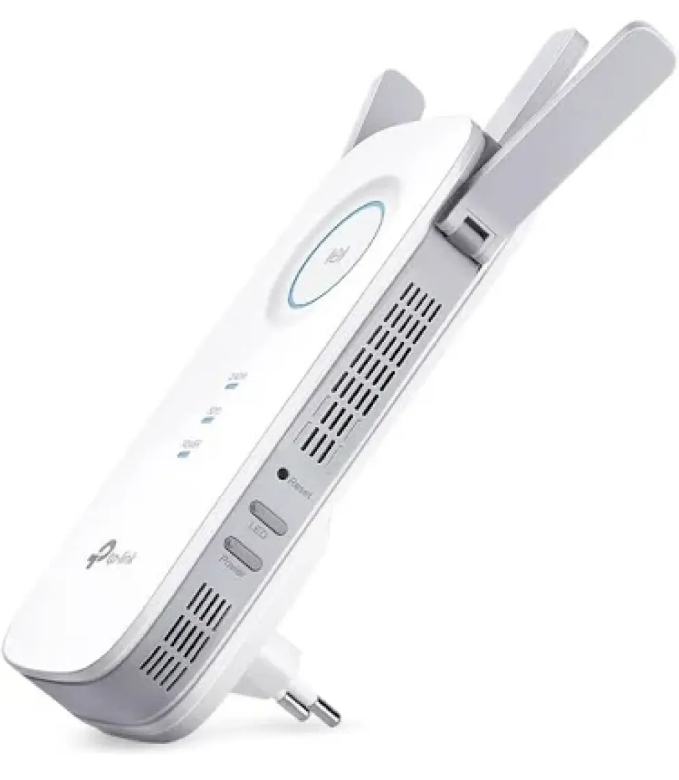 TP-Link RE450 | Wi-Fi 5 Menzil Genişletici | AC1750 Mbps | 1 Gigabit Port | 3 Harici Anten | Access Point Modu | Dual Band | Tüm Modem ve Router Modelleri ile Uyumludur