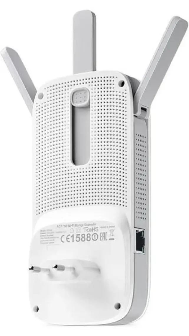 TP-Link RE450 | Wi-Fi 5 Menzil Genişletici | AC1750 Mbps | 1 Gigabit Port | 3 Harici Anten | Access Point Modu | Dual Band | Tüm Modem ve Router Modelleri ile Uyumludur