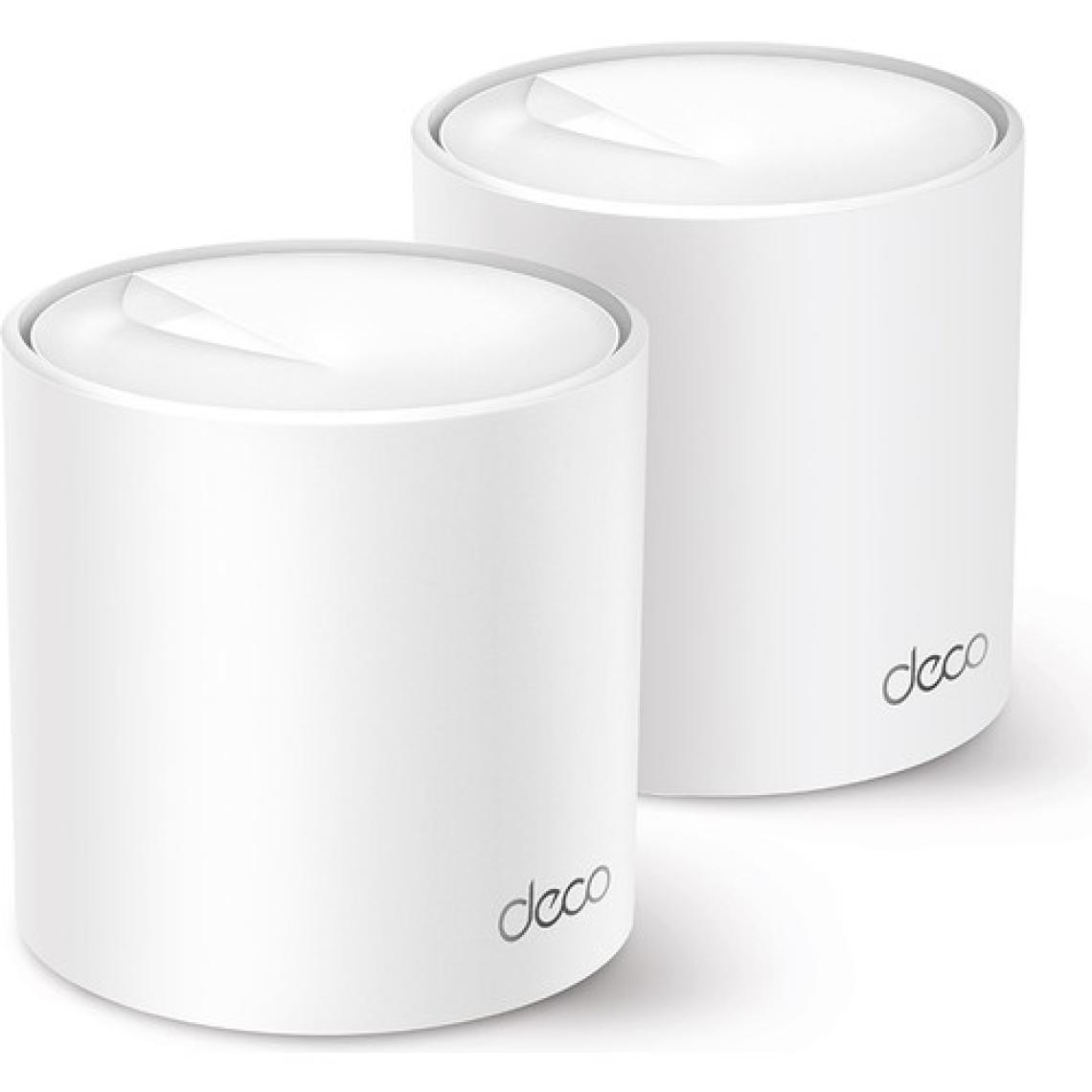 TP-Link Deco X60 (2-Pack) | Wi-Fi 6 Mesh Sistemi | AX5400 Mbps Hız | Fiber Uyumlu | Çift Bant | Gigabit Port | 150 Cihaz | 490 m² Kapsama | WPA3 | Mobil Uygulama ile Kolay Kurulum