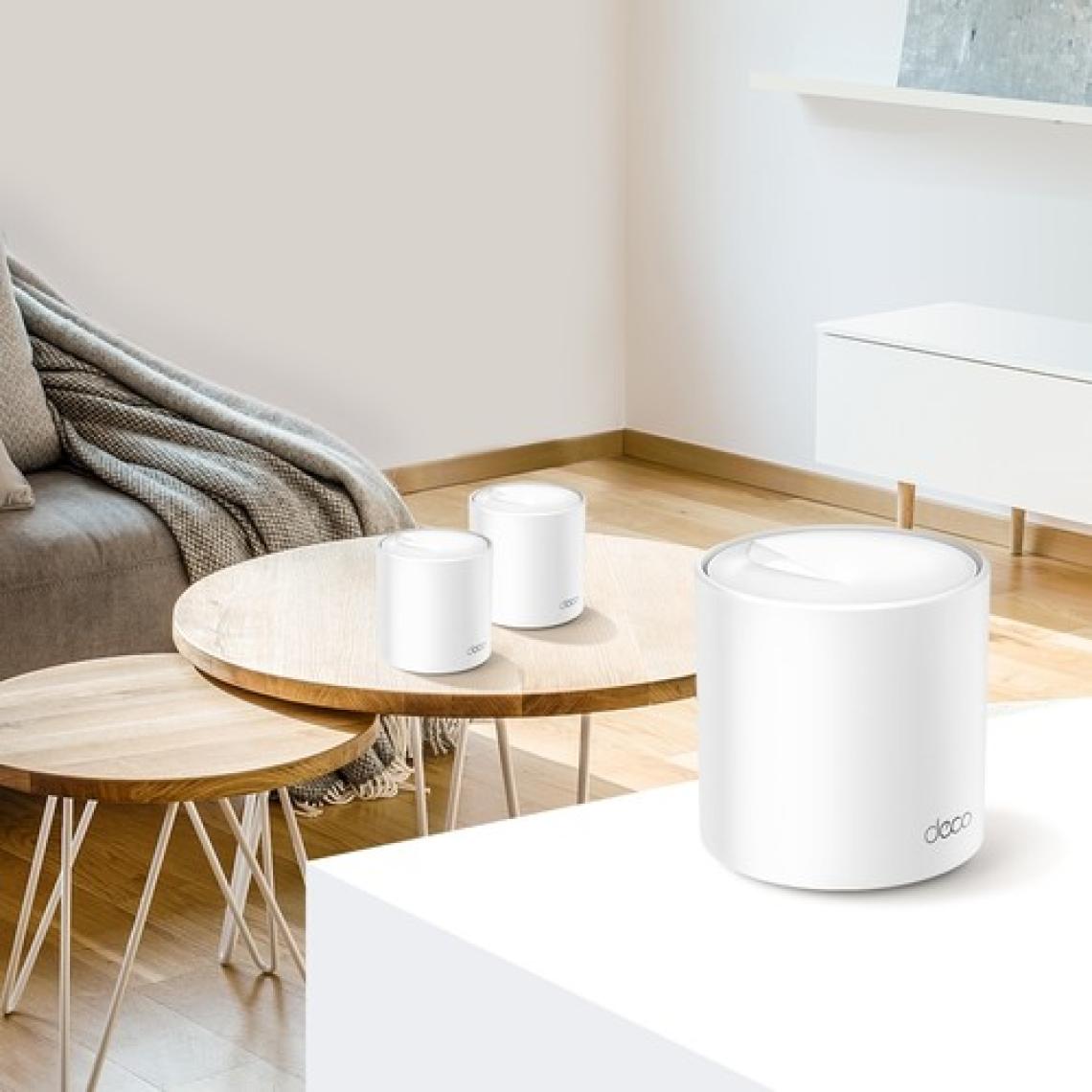 TP-Link Deco X60 (2-Pack) | Wi-Fi 6 Mesh Sistemi | AX5400 Mbps Hız | Fiber Uyumlu | Çift Bant | Gigabit Port | 150 Cihaz | 490 m² Kapsama | WPA3 | Mobil Uygulama ile Kolay Kurulum