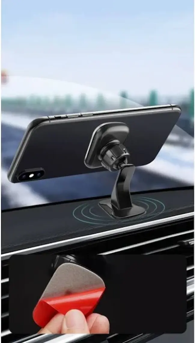 Livx Paste Type Privity Serisi Mıknatıslı Araç Içi Telefon Tutucu Vantuzlu Magnet 360 Derece Telefon Tutucu Ugl
