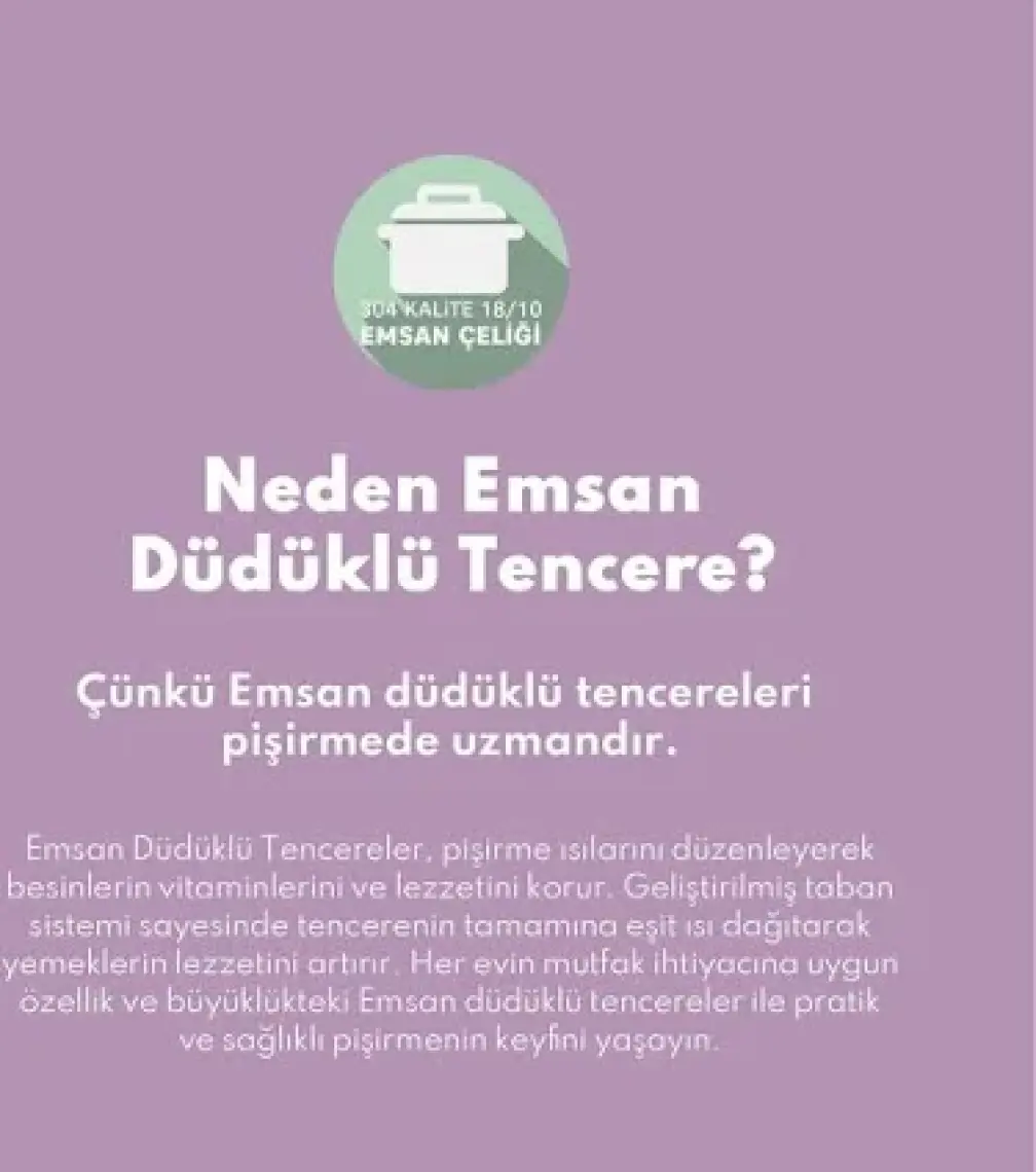 Emsan Burcu Düdüklü Tencere - 6Lt