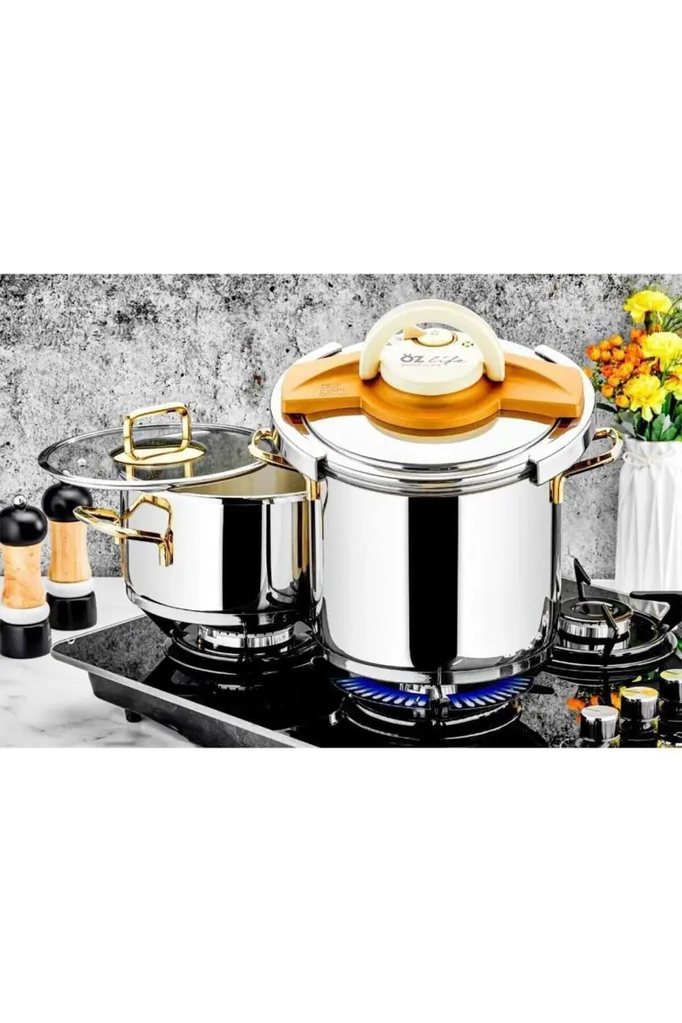 Özlife Dolce Gold 4 + 8 Lt Düdüklü Tencere