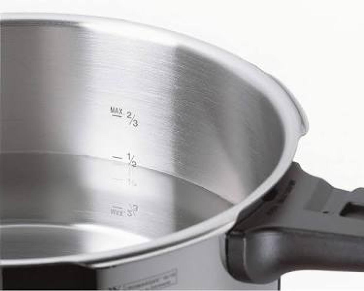 WMF Perfect Plus Paslanmaz Çelik Düdüklü Tencere Seti 6,5+3 Lt – Gri, İndüksiyon ve Tüm Ocak Tiplerine Uygun