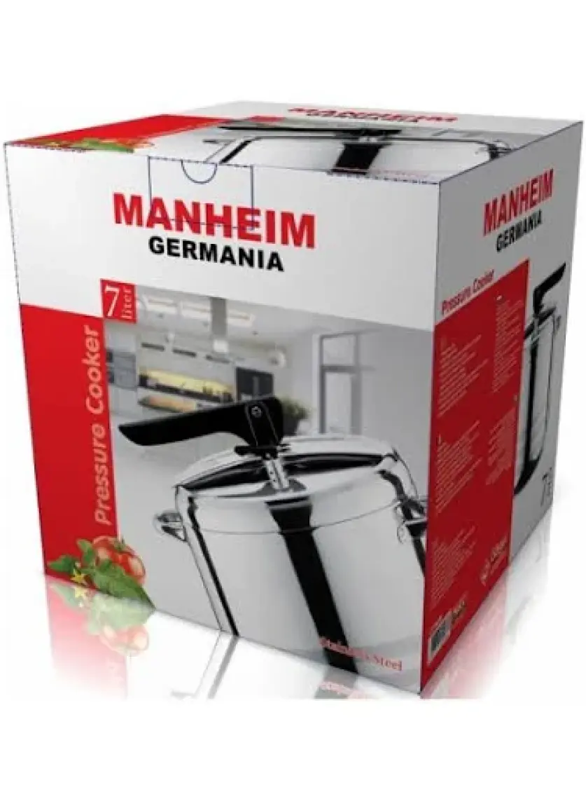Manheim Germania 7 Litre Çelik Düdüklü Tencere