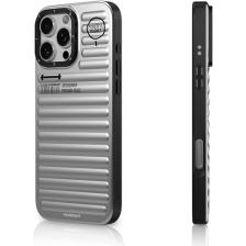 YoungKit iPhone 16 Pro Max Magsafe Şarj Özellikli Kılıf Mat Renkli Tasarım Youngkit Original Serisi Gümüş