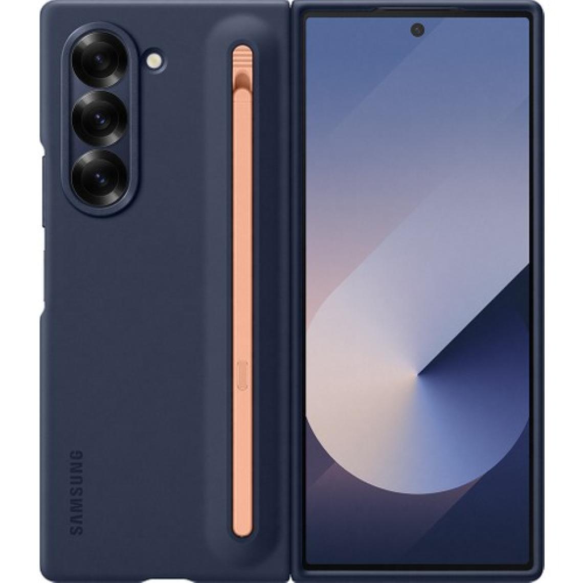 Samsung Galaxy Fold6 Spen'li Kılıf - Mavi