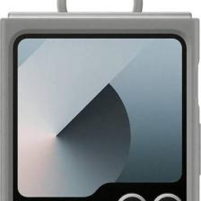 Samsung Galaxy Flip6 Yüzüklü Slikon Kılıf -  Gri