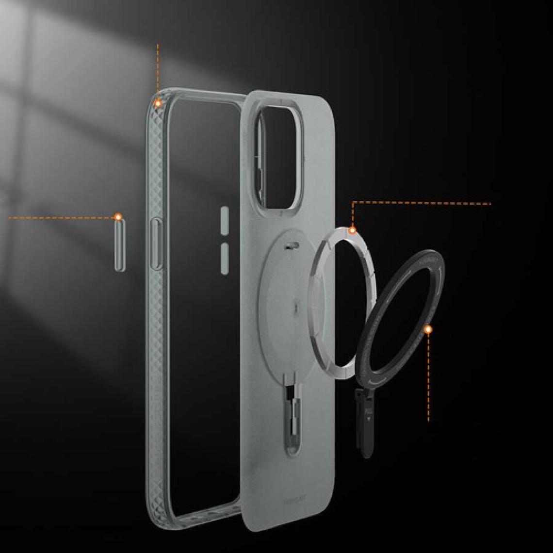 YoungKit Apple iPhone 14 Kılıf Magsafe Şarj Özellikli Youngkit Rock Serisi Kapak