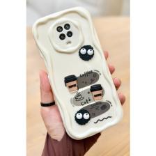 Vip Case Redmi Note 9 Pro / 9s  Kahve Kurabiye Desenli 3 Boyutlu Şirin Parlak Tasarım Cookie Kılıf