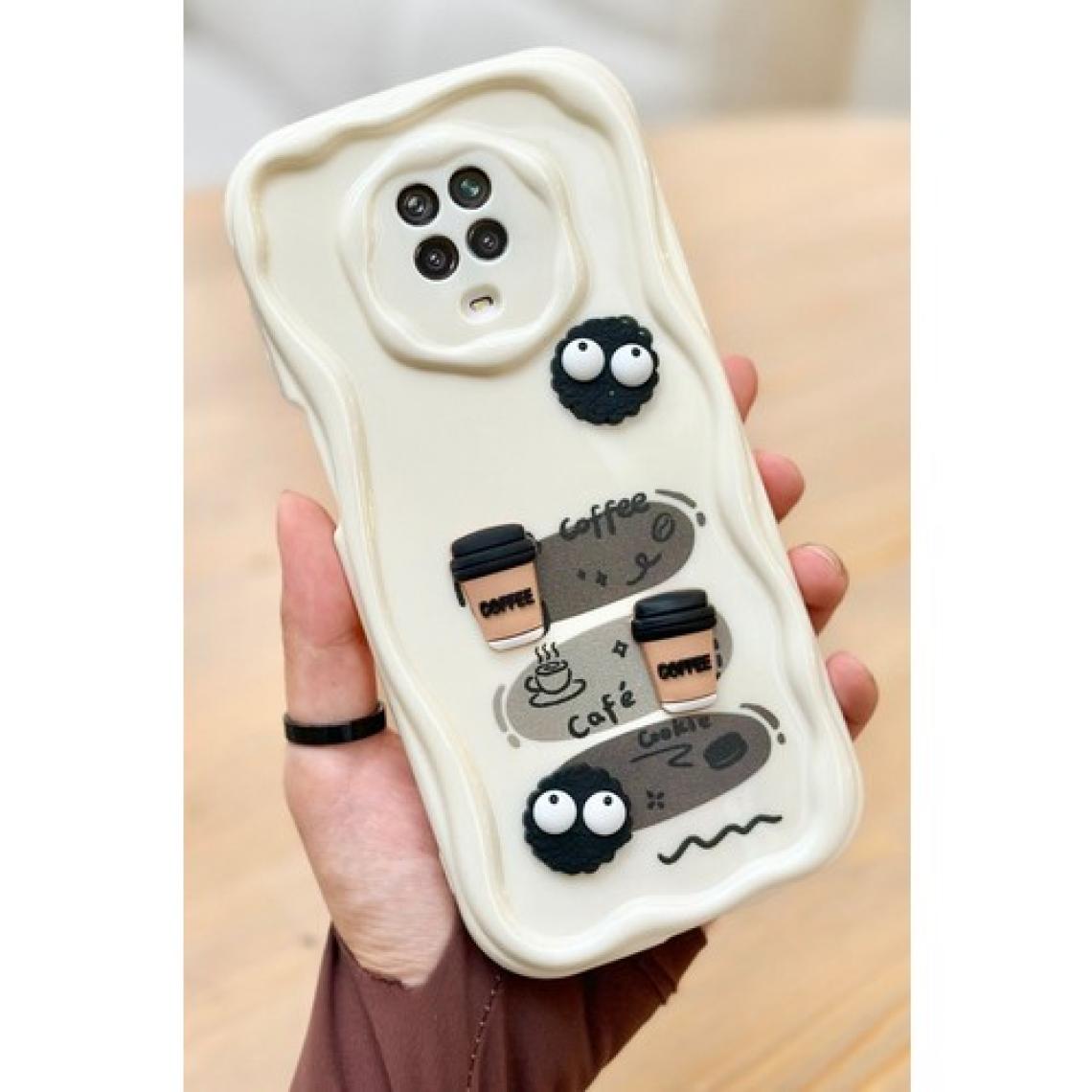 Vip Case Redmi Note 9 Pro / 9s  Kahve Kurabiye Desenli 3 Boyutlu Şirin Parlak Tasarım Cookie Kılıf