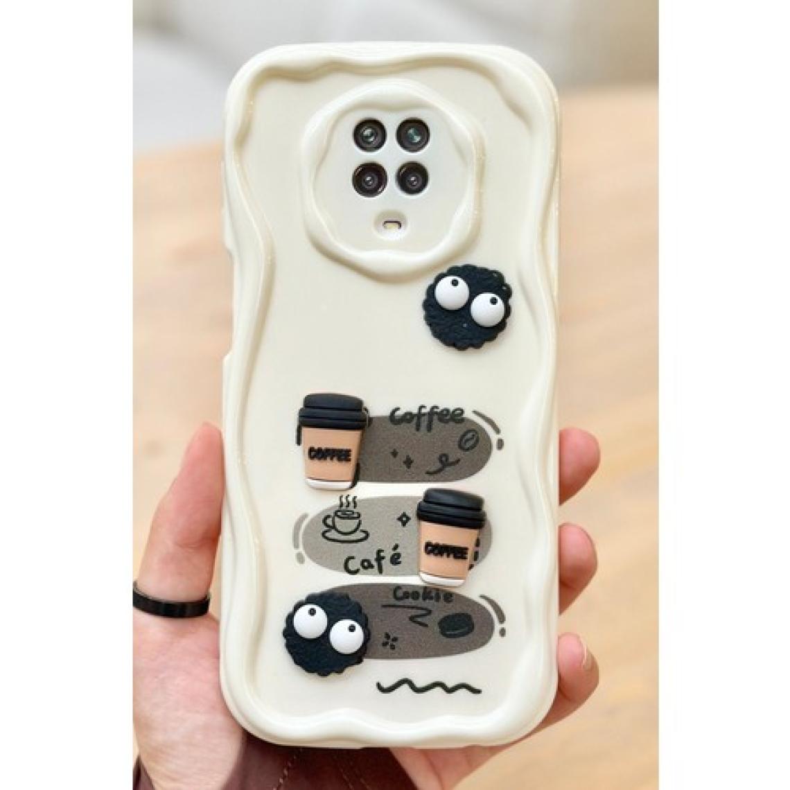 Vip Case Redmi Note 9 Pro / 9s  Kahve Kurabiye Desenli 3 Boyutlu Şirin Parlak Tasarım Cookie Kılıf
