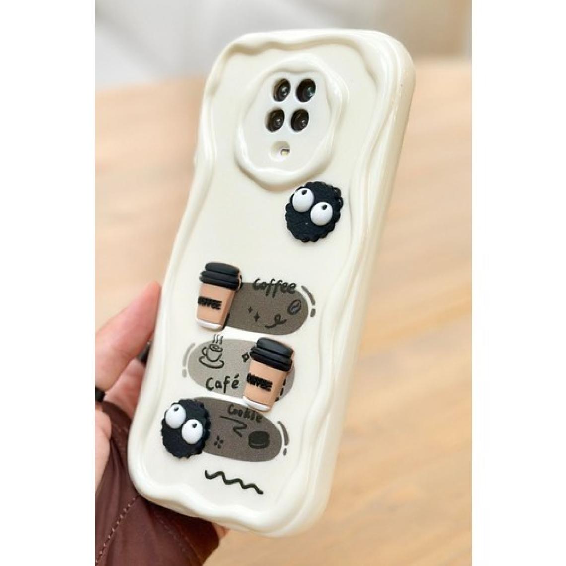 Vip Case Redmi Note 9 Pro / 9s  Kahve Kurabiye Desenli 3 Boyutlu Şirin Parlak Tasarım Cookie Kılıf