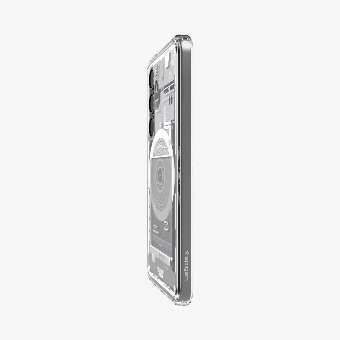 Spigen Galaxy S25 Plus ince Kılıf Ultra Hybrid Sararma Karşıtı DuraClear™ Hava Kanalı Teknolojisi™ Askeri Sınıf Koruma MagFit özellikli Zero One White Tasarım Kapak - ACS08983