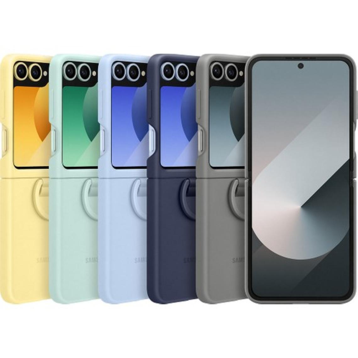 Samsung Galaxy Flip6 Yüzüklü Slikon Kılıf -  Mint