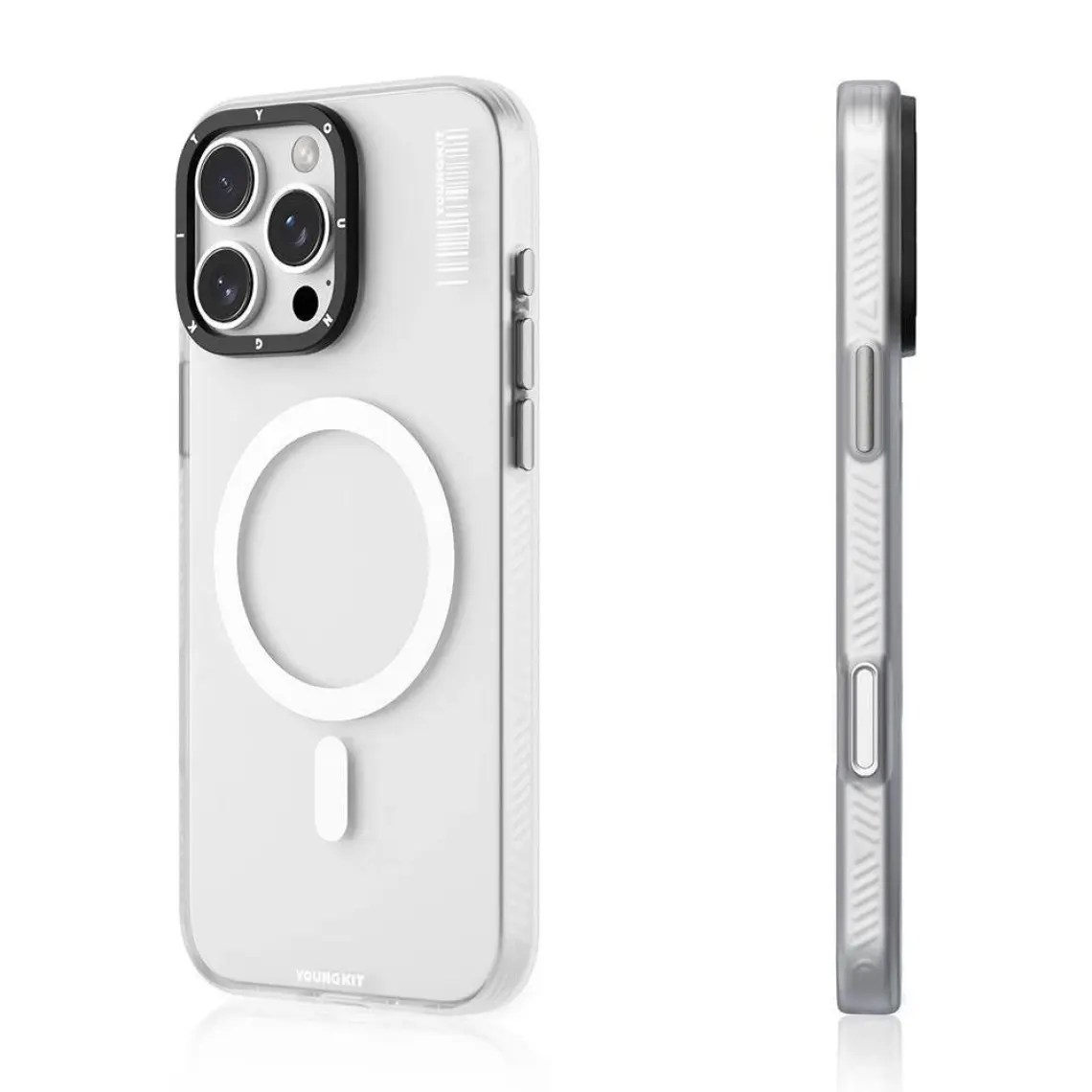 YoungKit iPhone 16 Pro Max Kılıf Magsafe Şarj Özellikli Hidden Sand Serisi Kapak Gold