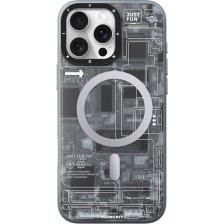 YoungKit Apple iPhone 16 Pro Max Uyumlu Kılıf Magsafe Şarj Özellikli Technology Serisi Kapak Gri