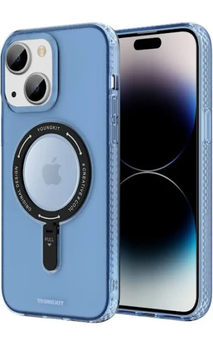 YoungKit Apple iPhone 14 Plus Kılıf Magsafe Şarj Özellikli Youngkit Rock Serisi Kapak