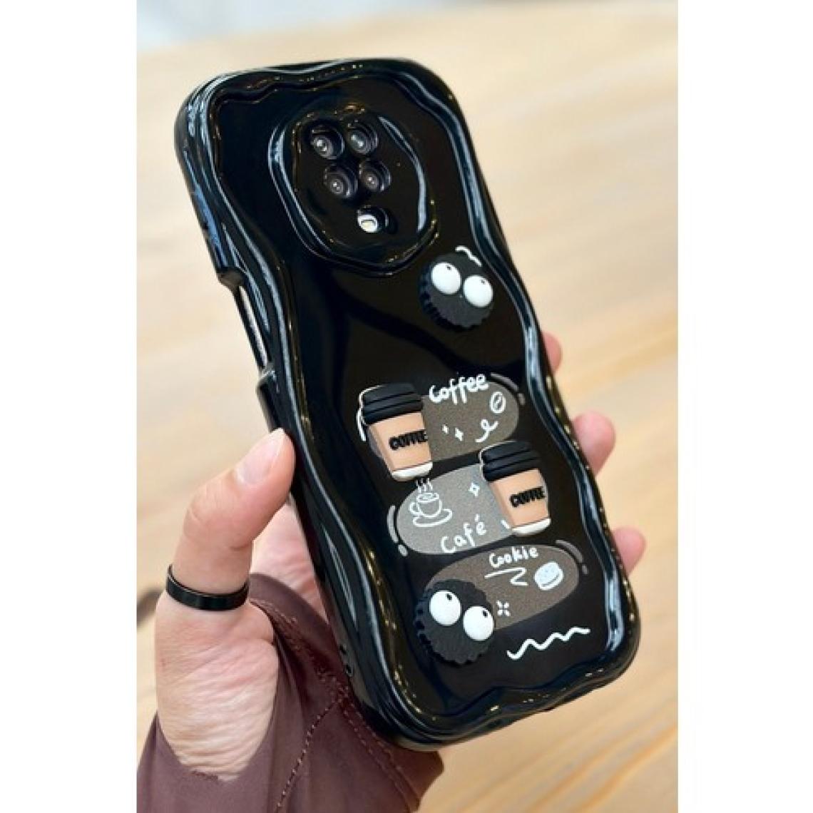 Vip Case Redmi Note 9 Pro / 9s  Kahve Kurabiye Desenli 3 Boyutlu Şirin Parlak Tasarım Cookie Kılıf