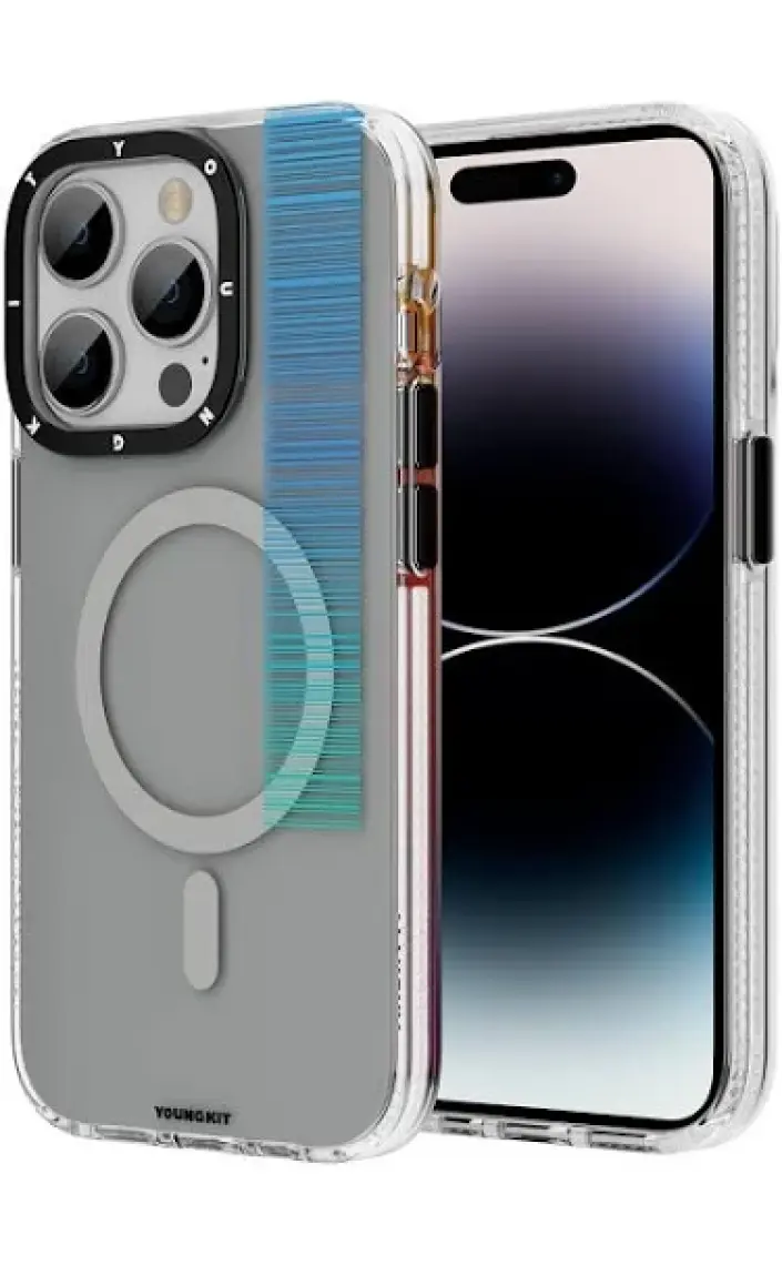 YoungKit Apple iPhone 14 Pro Max Kılıf Magsafe Şarj Özellikli Youngkit Pure Serisi Kapak