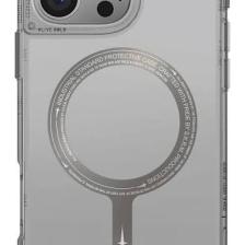 Skinarma iPhone 16 Pro Skinarma Saido Prime Kılıf Magsafe Şarj Özellikli Şeffaf Airbag Tasarımlı Titanyum