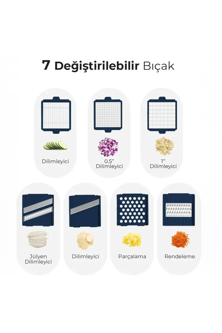 Fabcio Magicmom Çok Amaçlı 13 Parça Mutfak Rendesi Seti