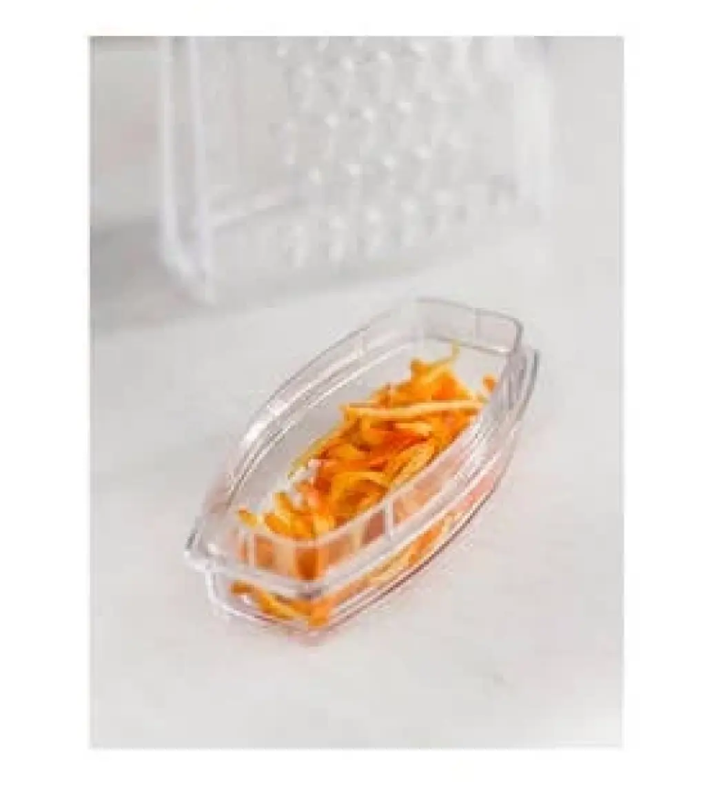 EW's Kitchenware Akrilik Şeffaf El Kesmeyen Hazneli Rende