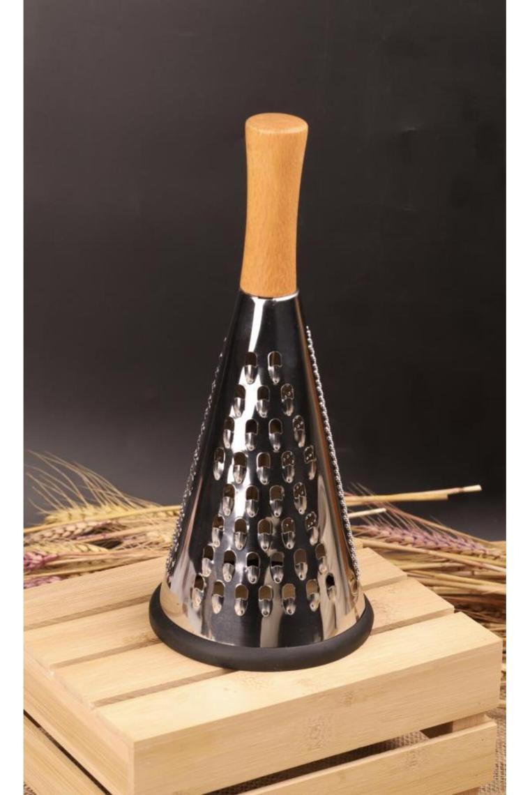 AtbyhomeAhşap Saplı Paslanmaz Çelik Rende 27 cm