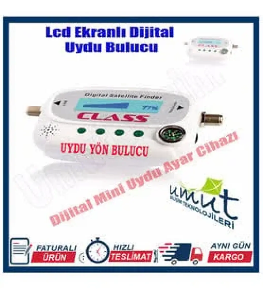 Class ACR-120 Satfinder LCD Ekran Pusulalı Dijital Uydu Bulucu