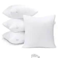 Vionel Home 4 Adet Premium Kare Kırlent Iç Yastık Elyaf Dolgulu Oyuncu Koltuk Yastığı, 30 x 50