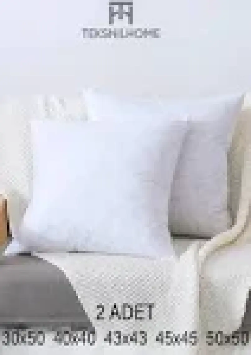 Teksnil Home | 2 Adet Kırlent Iç Yasıtk | Boncuk Silikon | 5 Ebat | Premıum | Koltuk Dekor Yastığı 45x45