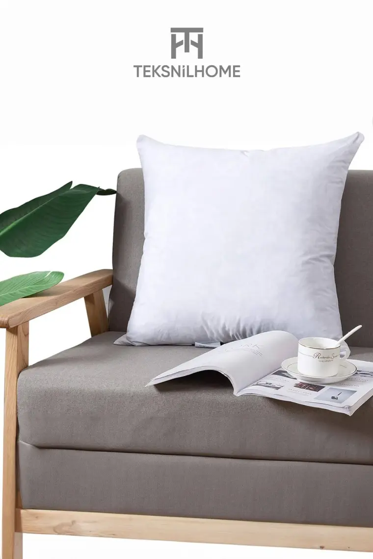 Teksnil Home | 2 Adet Kırlent Iç Yasıtk | Boncuk Silikon | 5 Ebat | Premıum | Koltuk Dekor Yastığı 45x45