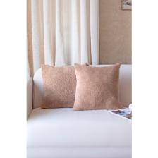 Hamur Iskandinav Bohem 2 Li Teddy Puffy Kırlent Kılıfı Bej