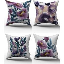 Cango Home 4'lü Kırlent Kılıfı Seti - 43X43 cm - 062