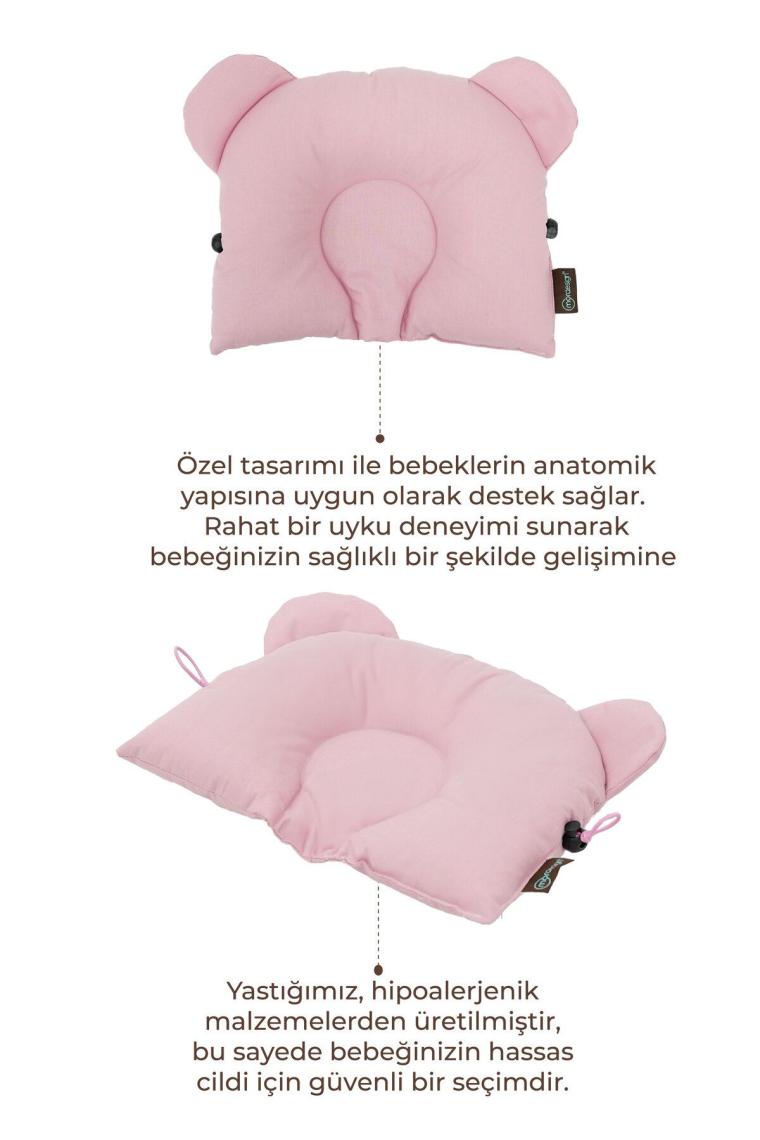 Ayarlanabilir Bebek Düz Kafa Yastığı, Yenidoğan Baş Yastık, Bebek Uyku Yastığı, Morbear Serisi