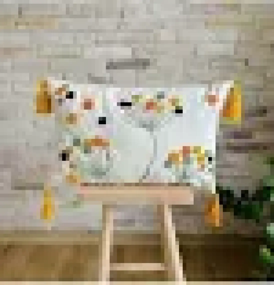 Swita Home Home Design 4'lü Kombin Punch Işlemeli Kırlent Kılıfı (Panç)