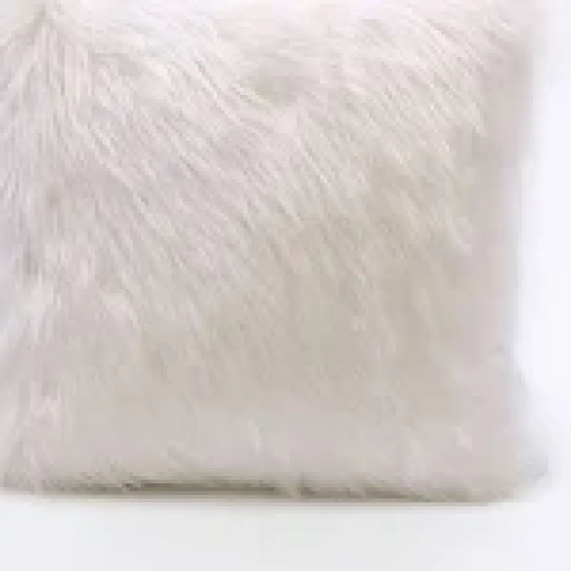 Cango Home Peluş Kırlent Kılıfı - Beyaz