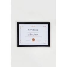As Ticaret A4 Çerçeve Siyah 21X30 Sertifika Diploma Belge Fotoğraf Için Pvc Camlı