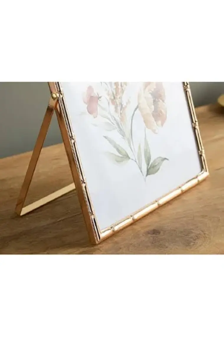 English Home Bamboo Metal Çerçeve 20 x 25 cm Gold