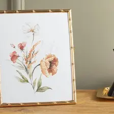 English Home Bamboo Metal Çerçeve 20 x 25 cm Gold
