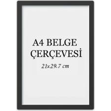 Özcanlar Çerçeve Diploma Çerçevesi  Belge Çerçevesi Sertifika Fotoğraf Çerçevesi A4 Tekli Boş Çerçeve 21X30