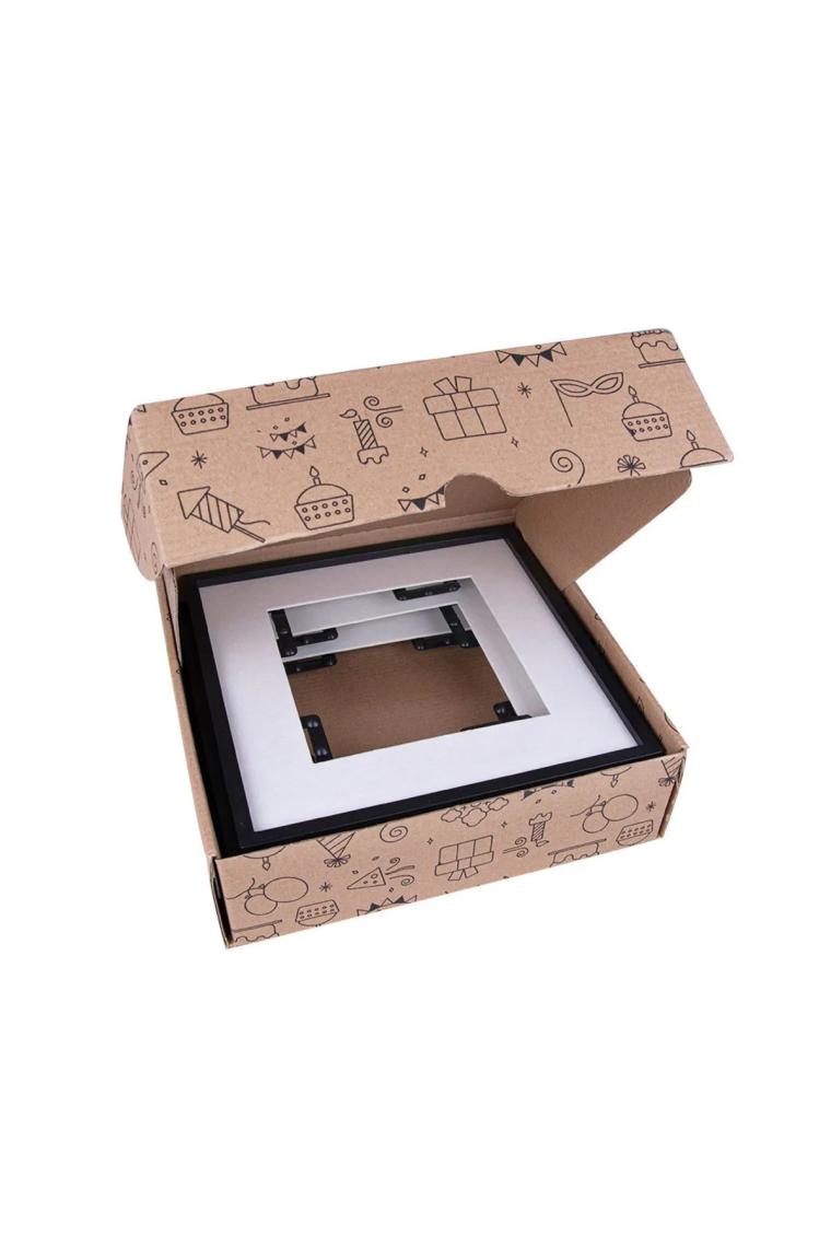 Nobbystar Yapışkanlı Sök-tak Paspartulu Siyah 21x21cm Kare Fotoğraf Çerçevesi - 3'lü Paket