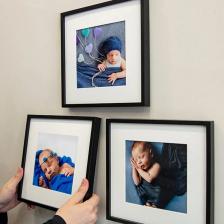 Nobbystar Yapışkanlı Sök-tak Paspartulu Siyah 21x21cm Kare Fotoğraf Çerçevesi - 3'lü Paket