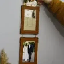 Hanem Grup Ahşap 3'lü 10X15 cm Ipli Fotoğraf Askılı Dikey