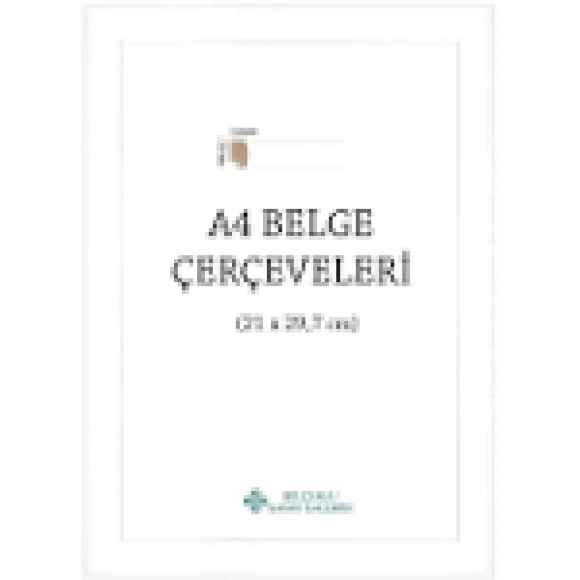 A4 Çerçeve   22mm(Renk:Beyaz)