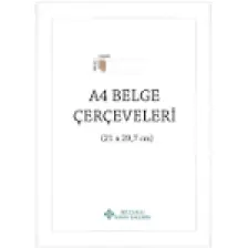 A4 Çerçeve   22mm(Renk:Beyaz)