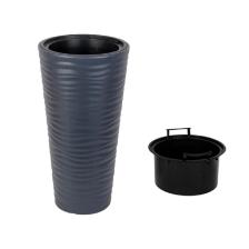 Antrasit Kumsal Vazo Dekoratif Uzun Saksı 5.5 Lt 30*57cm