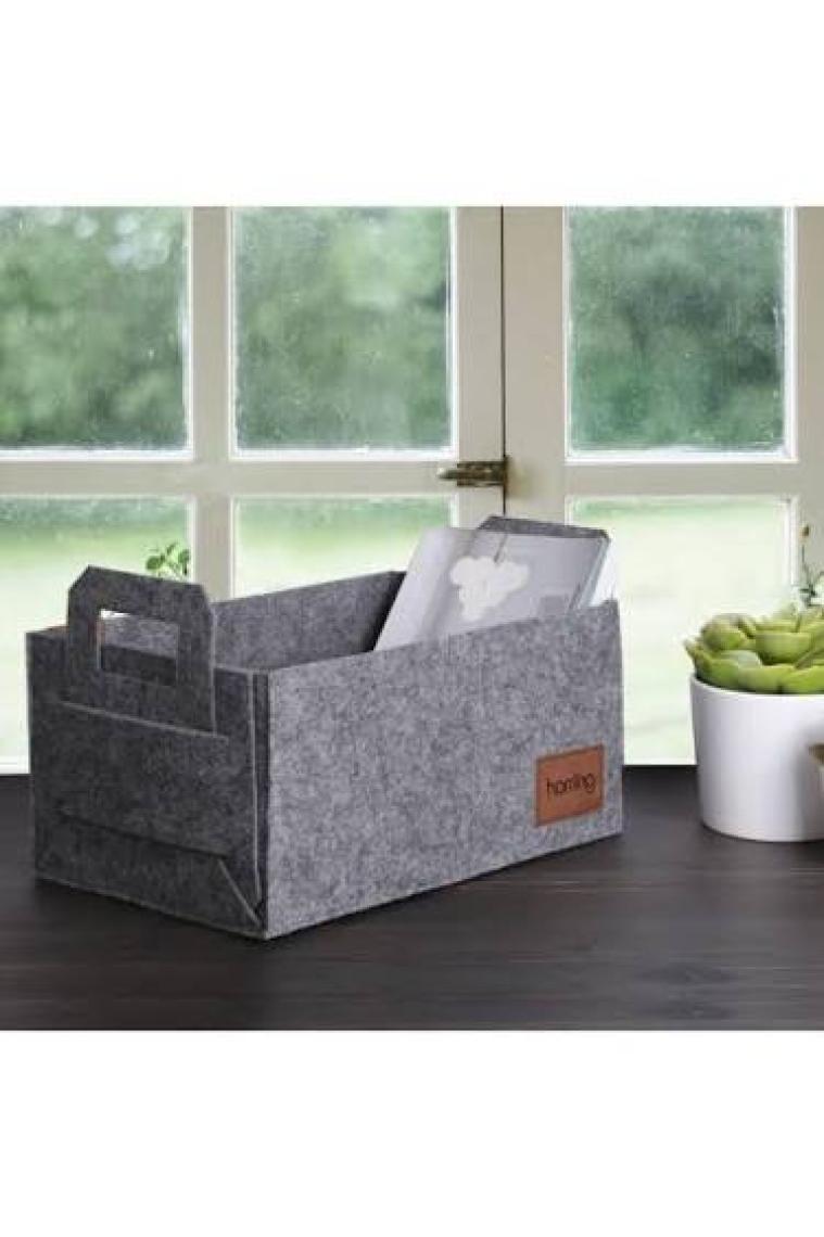 Homing Çok Amaçlı Keçe Organizer Sepet 30 cm x 20 cm 15 cm